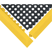 24/Seven&reg; Matting, Rubber, 3' W x 3' L, 5/8" Thick, Black Distribution Jean Lapalme