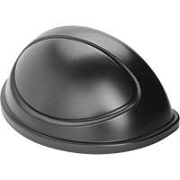 Untouchable&reg; Containers, Half Round Lid, Plastic/Polyethylene, Fits Container Size: 21-5/16" x 21-1/3" Distribution Jean Lapalme