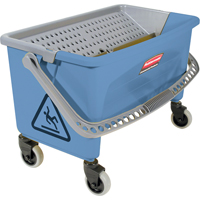 Seau pour vadrouille de finition en microfibres, Capacit&eacute; de 10.75 gal. US (43 pintes), Bleu Distribution Jean Lapalme