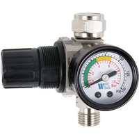 R&eacute;gulateur &agrave; cadran pneumatique avec jauge pour pistolet pulv&eacute;risateur, 1/4" NPT, PSI max. de 135 PSI, Standard Distribution Jean Lapalme