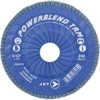 POWERBLEND TRM Trimmable Flap Disc, 5" x 7/8", Type 29, Z60 Grit, Zirconia Alumina Distribution Jean Lapalme