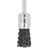 Brosse &agrave; fils cr&ecirc;p&eacute;s mont&eacute;e sur mandrin E050-20, 1/2", Fils 0,02", Tige 1/4" Distribution Jean Lapalme