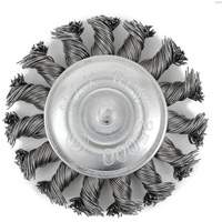 Brosse radiale &agrave; fils nou&eacute;s torsad&eacute;s mont&eacute; sur mandrin EKR275-20, 3", Fils ,02", Tige 1/4" Distribution Jean Lapalme