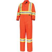 5514 High-Visibility Safety Coveralls, 36, High Visibility Orange Distribution Jean Lapalme