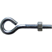 Eye Bolt, 3/8" Dia., 6" L, Zinc Plated Distribution Jean Lapalme