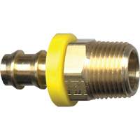 Raccord m&acirc;le de tuyau Grip-Tite, 1/4" x 1/4" dia., Laiton Distribution Jean Lapalme