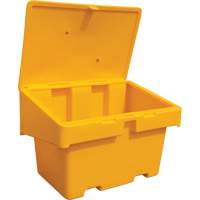 Contenants pour sel & sable SOS, Avec Moraillon, 48" x 33" x 34", 18,5 pi³, Jaune Distribution Jean Lapalme