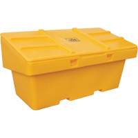 Contenants pour sel & sable SOS, Avec Moraillon, 72" x 36" x 36", 36 pi³, Jaune Distribution Jean Lapalme