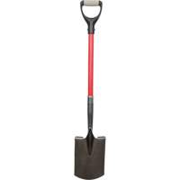 Heavy-Duty Shovels, Fibreglass, Carbon Steel Blade, D-Grip Handle, 30-1/2" Long Distribution Jean Lapalme