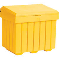 Economy Salt Sand Storage Container, 32" x 23" x 27-1/2", 10 cu. Ft., Yellow Distribution Jean Lapalme