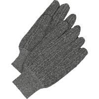 Gants en jersey classiques, Taille unique, Poivre et sel, Non doubl&eacute;, Poignet en tricot Distribution Jean Lapalme