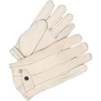 Gants classiques de cordeur, 10, Paume Cuir fleur de vache, Doubleure Molleton Distribution Jean Lapalme