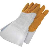 Gants de soudage &agrave; l'arc TIG en cuir de daim retourn&eacute; Gander Brand, Cuir fleur de daim, Taille 10 Distribution Jean Lapalme