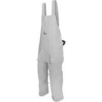 Tablier de soudage en cuir, Salopette &agrave; jambes fendues, Gris perle Distribution Jean Lapalme