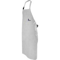 Tablier de soudage en cuir, Salopette, 52" lo, Gris perle Distribution Jean Lapalme