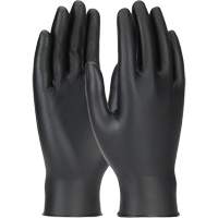 Grippaz Skins Ambidextrous Disposable Gloves, Large, Nitrile, 6-mil, Powder-Free, Black Distribution Jean Lapalme