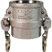 EZ Boss-Lock Cam & Groove Coupler, Stainless Steel, Type D, 1", Female NPT, 250 PSI Distribution Jean Lapalme