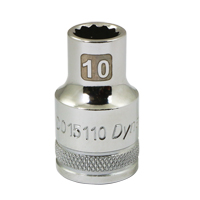 Douille m&eacute;trique, 10 mm, Prise 1/2", 12 pans Distribution Jean Lapalme