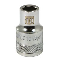 Douille m&eacute;trique, 10 mm, Prise 1/2", 6 pans Distribution Jean Lapalme