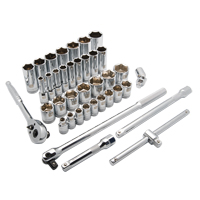 Jeu de douilles SAE, 38 Mcx, Prise de 1/2", Profond Distribution Jean Lapalme