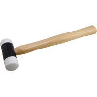 Soft-Face Hammer, 14 oz. Head Weight, Plain Face, Wood Handle, 11-5/8" L Distribution Jean Lapalme