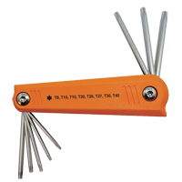 Folding Hex Key Set, 8 Pcs., Torx&reg; Distribution Jean Lapalme