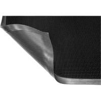 Gritstop Fingermat Matting, Rubber, Scraper Type, Textured Pattern, 2' x 2-2/3', Black Distribution Jean Lapalme