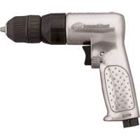 Perceuse pneumatique r&eacute;versible, 4 pi³/min, 1/4" NPTF, 93 dBA, 3/8" mandrin, Sans cl&eacute; Distribution Jean Lapalme