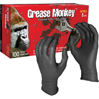 Grease Monkey&reg; Disposable Gloves, Large, Nitrile, 5-mil, Powder-Free, Black Distribution Jean Lapalme