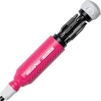 Original Pink 15-in-1 Multi-Bit Screwdriver, 8-37/50" L, Textured Handle Distribution Jean Lapalme