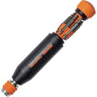 Original MEGALOK 15-in-1 Multi-Bit Screwdriver, 6-3/10" L, Textured Handle Distribution Jean Lapalme