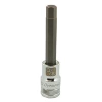 Longue douille &agrave; embout SAE, 3/8" x 3,94" lo, Prise 1/2" Distribution Jean Lapalme
