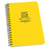 Side-Spiral Notebook, Soft Cover, Yellow, 64 Pages, 4-5/8" W x 7" L Distribution Jean Lapalme