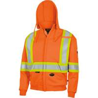 338SF Flame-Resistant Zip Style Hoodie, Men's, X-Large, High Visibility Orange, 22 cal/cm² Distribution Jean Lapalme