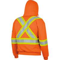 338SF Flame-Resistant Zip Style Hoodie, Men's, X-Large, High Visibility Orange, 22 cal/cm² Distribution Jean Lapalme
