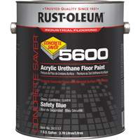 Concrete Saver 5600 System Acrylic Floor Paint, 1 gal., Water-Based, Gloss, Blue Distribution Jean Lapalme