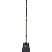 Pro Square Point Shovel, Fibreglass, Tempered Steel Blade, Straight Handle, 48" Long Distribution Jean Lapalme