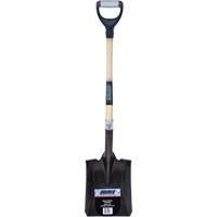 Heavy-Duty Square Shovel, Hardwood, Carbon Steel Blade, D-Grip Handle, 30" Long Distribution Jean Lapalme