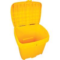 Salt & Sand Storage Bins, With Hasp, 21" x 27" x 26", 4.24 cu. ft., Yellow Distribution Jean Lapalme
