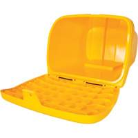 Salt & Sand Storage Bins, With Hasp, 21" x 27" x 26", 4.24 cu. ft., Yellow Distribution Jean Lapalme
