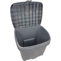 Salt & Sand Storage Bins, With Hasp, 21" x 27" x 26", 4.24 cu. ft., Grey Distribution Jean Lapalme
