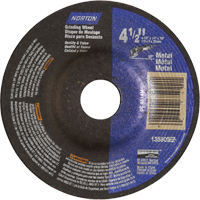 Depressed Centre Metal Grinding Wheels, 5" x 1/4", 7/8" Arbor, Aluminum Oxide, Type 27 Distribution Jean Lapalme