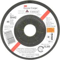 Green Corps Flexible Grinding Wheel, 4-1/2" x 1/8", 7/8" Arbor, Ceramic, Type 27 Distribution Jean Lapalme