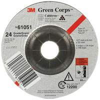 Green Corps Flexible Grinding Wheel, 5" x 1/4", 7/8" Arbor, Ceramic, Type 1 Distribution Jean Lapalme