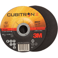 Meules &agrave; tronçonner Cubitron II, 5" x 0,045", Arbre de 7/8", Type 27, C&eacute;ramique, 12250 Tr/min Distribution Jean Lapalme