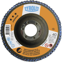 Disque &agrave; lamelles en aluminium 4-1/2", 4-1/2" x 7/8", Type 29, Grain 40, C&eacute;ramique Distribution Jean Lapalme