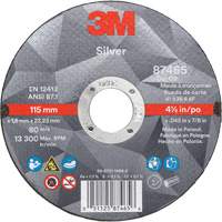 Meule &agrave; tronçonner Silver, 4-1/2" x 0,045", Arbre de 7/8", Type 1, C&eacute;ramique, 13 300 Tr/min Distribution Jean Lapalme