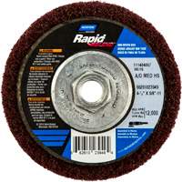 Meule abrasive non tiss&eacute;e &agrave; moyeu d&eacute;port&eacute; Rapid Blend, 4-1/2" dia., Grain 150-180, Oxyde d'aluminium Distribution Jean Lapalme