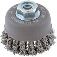 Brosse m&eacute;tallique ALLSTEEL, 3" dia. x 5/8"-11 arbre Distribution Jean Lapalme