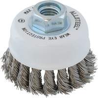 Brosse m&eacute;tallique ALLSTEEL, 3" dia. x 5/8"-11 arbre Distribution Jean Lapalme